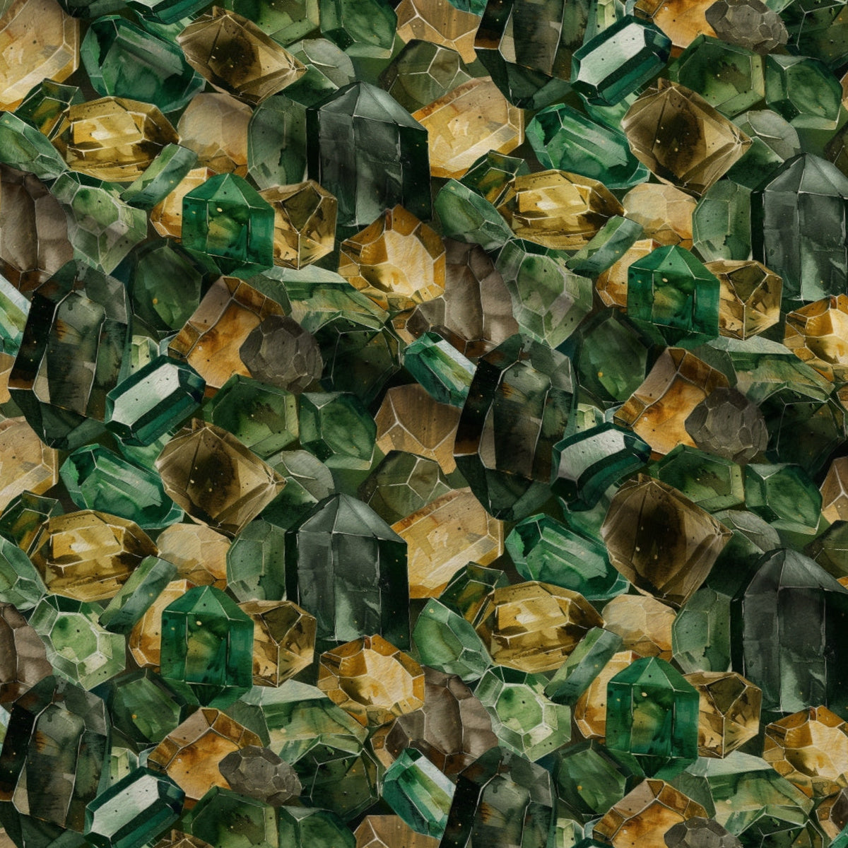 Forest Jewels Pattern 10 Minky Fabric