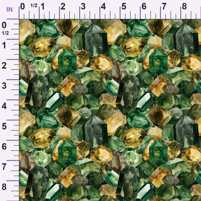 Forest Jewels Pattern 10 Minky Fabric
