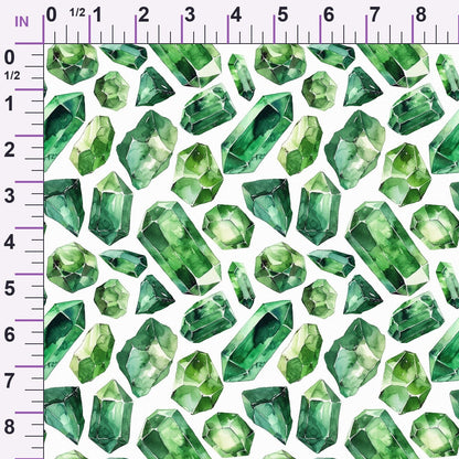 Forest Jewels Pattern 2 Minky Fabric