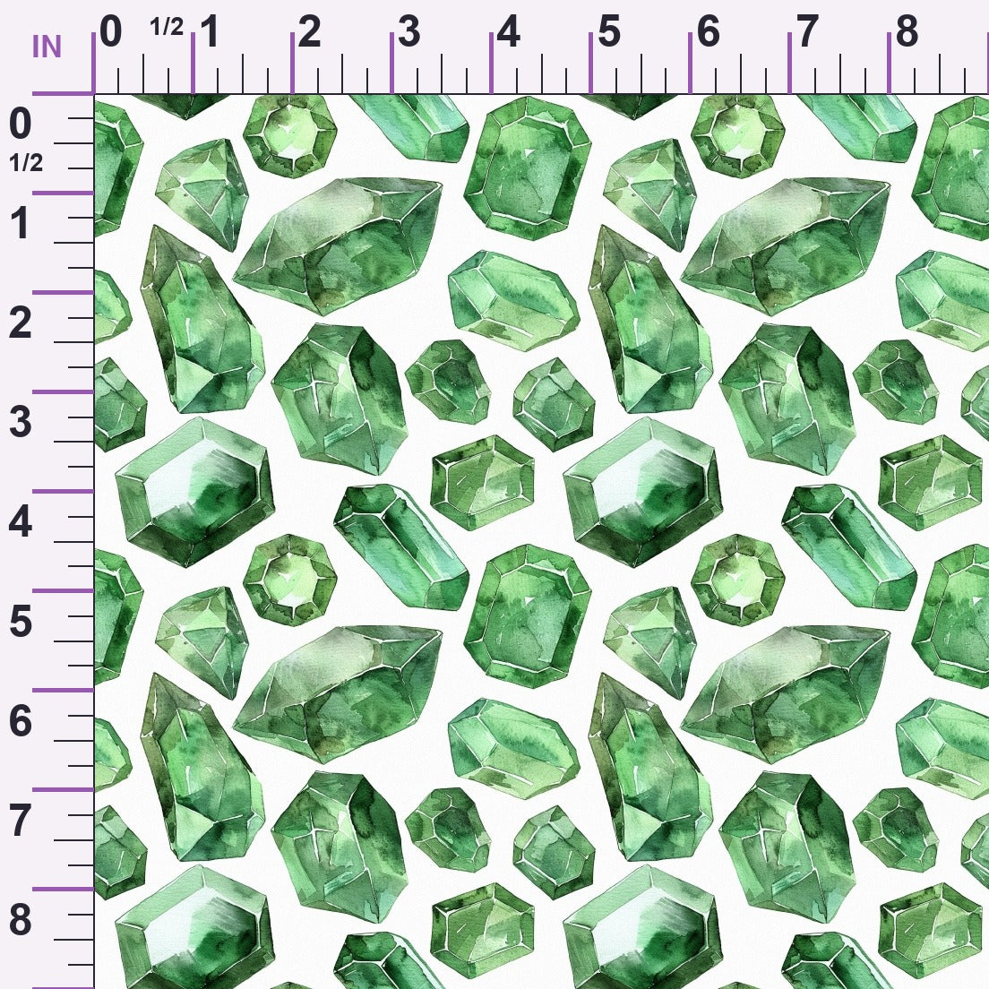 Forest Jewels Pattern 3 Minky Fabric