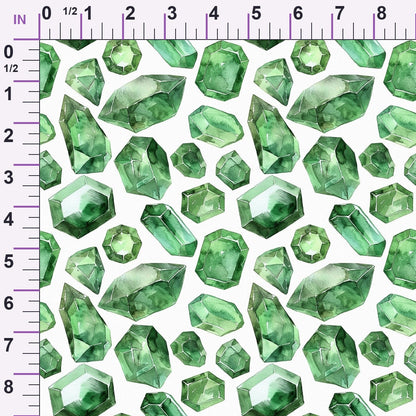 Forest Jewels Pattern 3 Minky Fabric