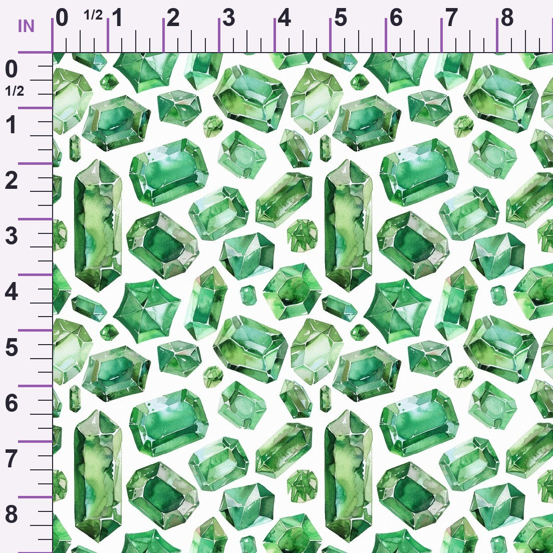 Forest Jewels Pattern 4 Minky Fabric