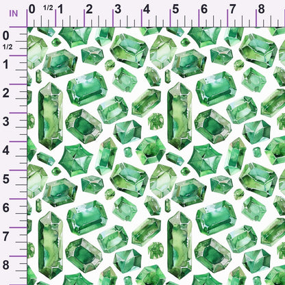 Forest Jewels Pattern 4 Minky Fabric