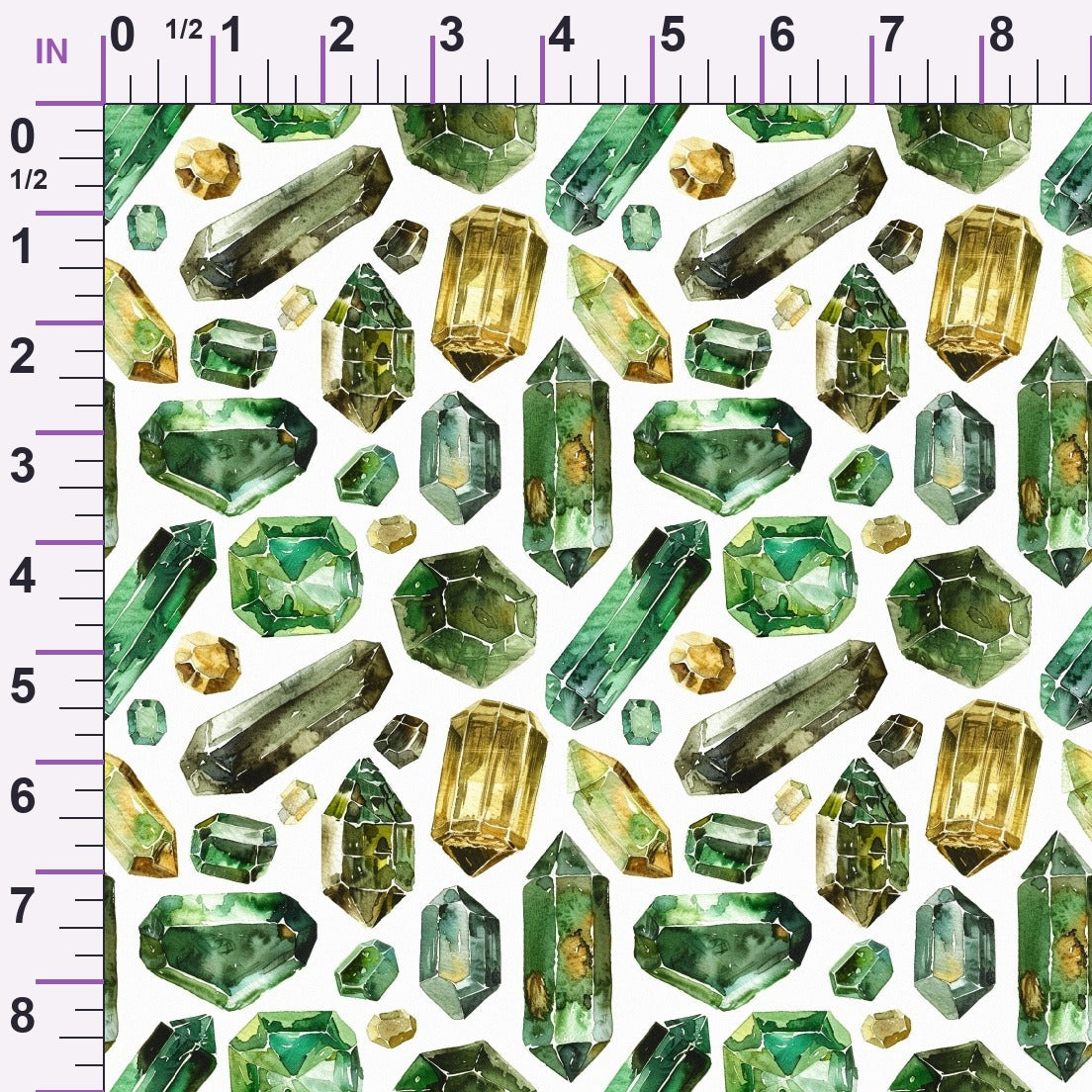 Forest Jewels Pattern 5 Minky Fabric