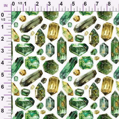 Forest Jewels Pattern 5 Minky Fabric