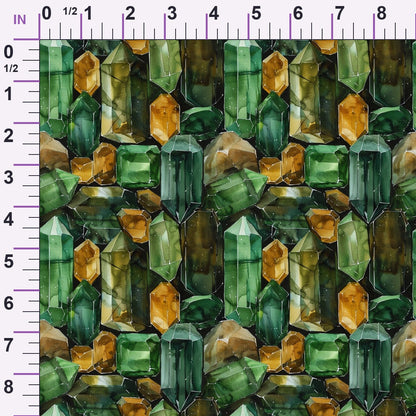 Forest Jewels Pattern 6 Minky Fabric