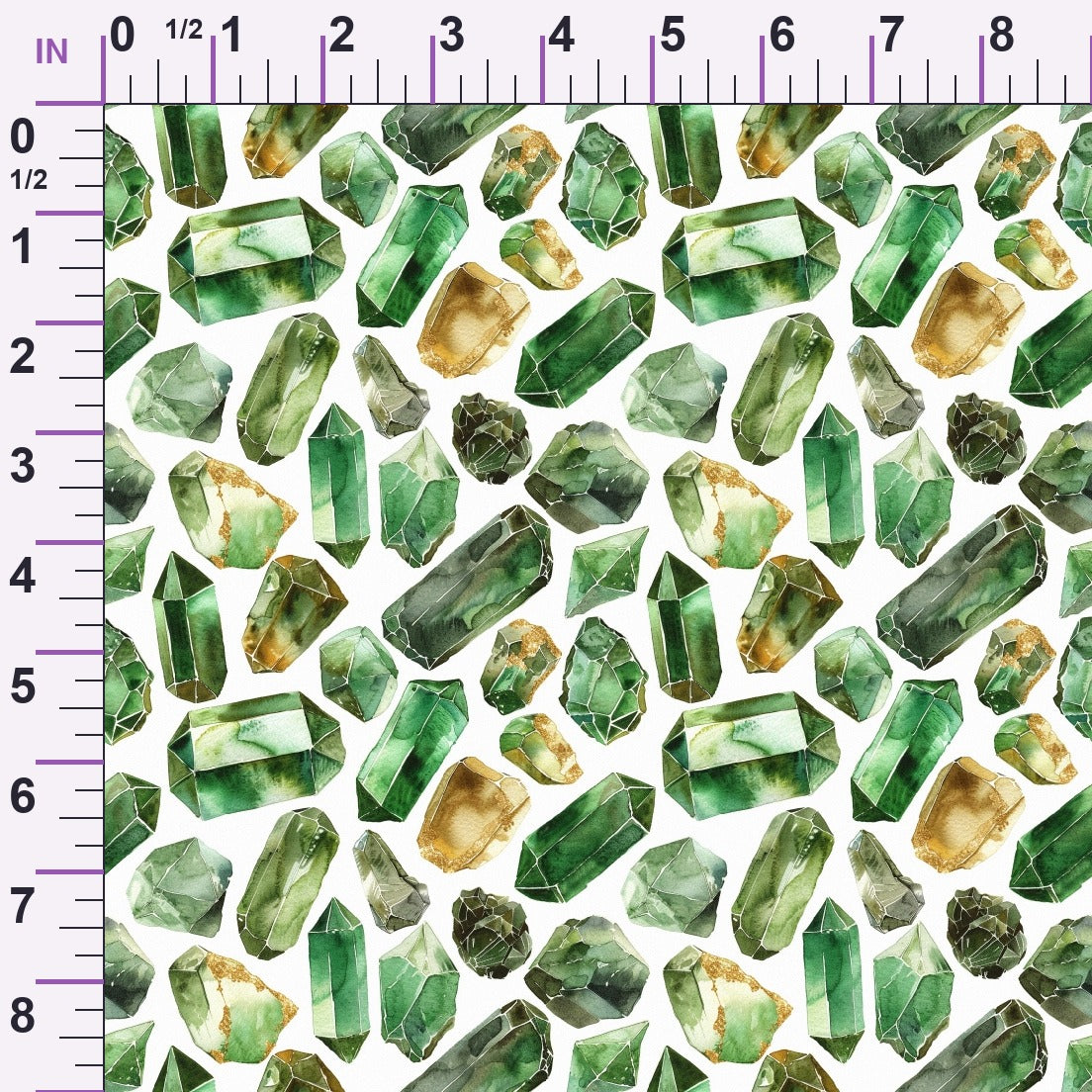Forest Jewels Pattern 7 Minky Fabric