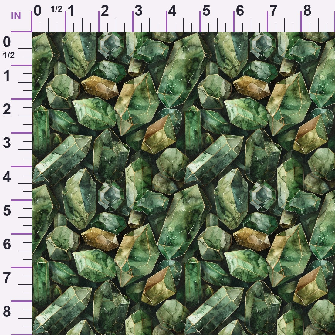 Forest Jewels Pattern 8 Minky Fabric