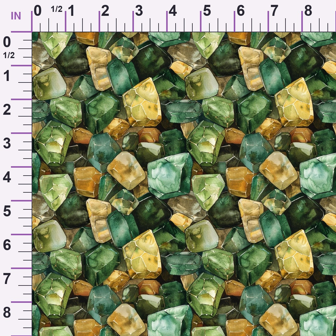Forest Jewels Pattern 9 Minky Fabric