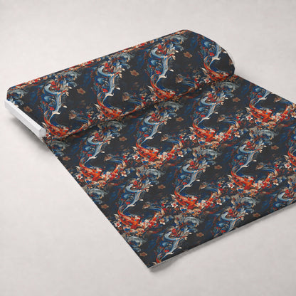 Fox and Flowers Pattern 12 Minky Fabric