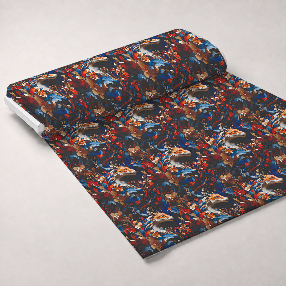 Fox and Flowers Pattern 9 Minky Fabric
