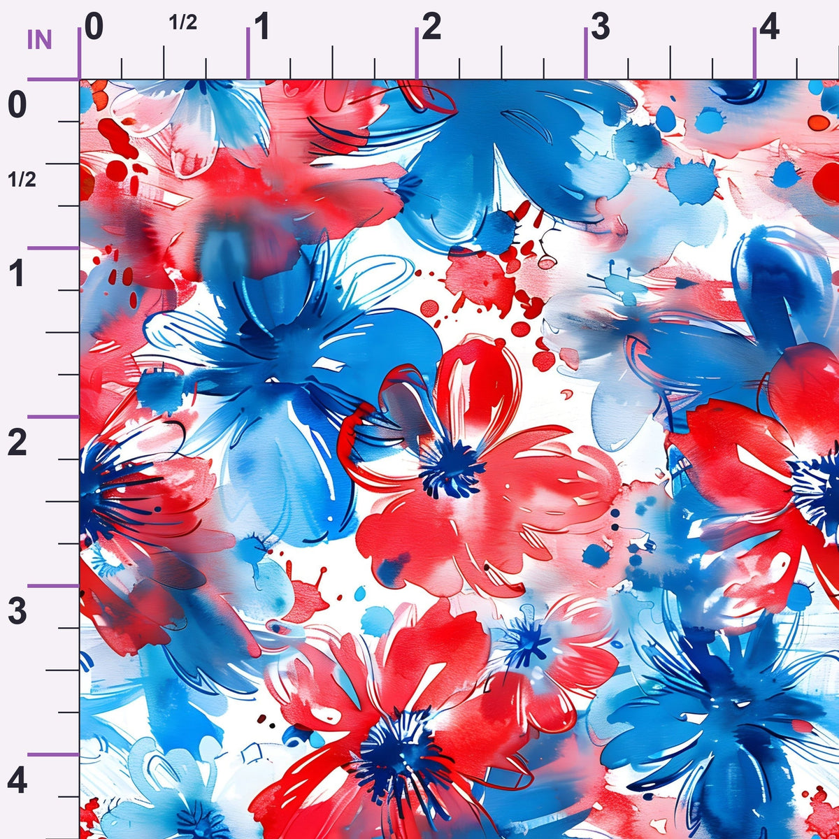 Freedom Petals Pattern 10 Minky Fabric
