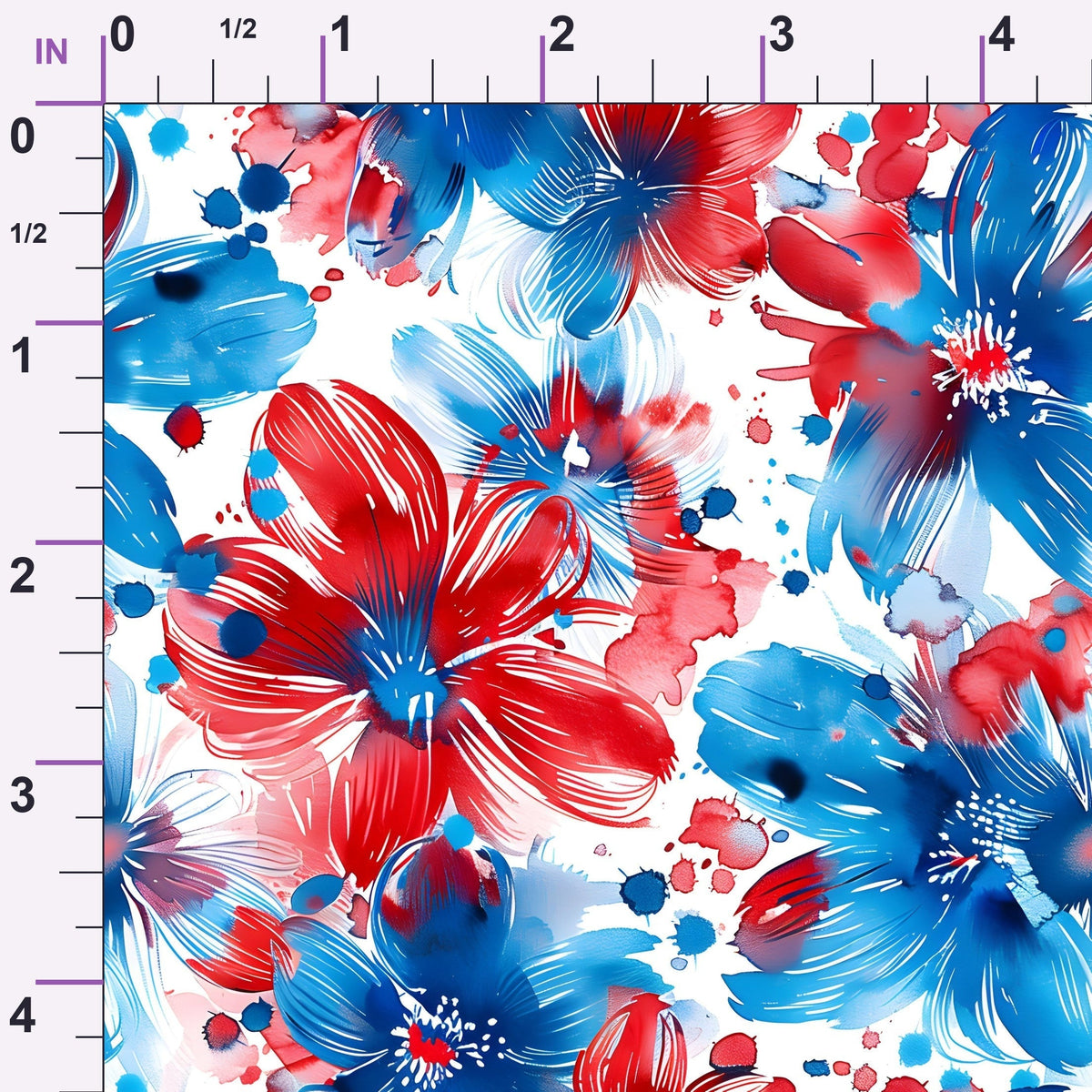 Freedom Petals Pattern 11 Minky Fabric