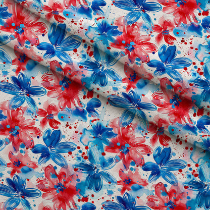 Freedom Petals Pattern 12 Minky Fabric