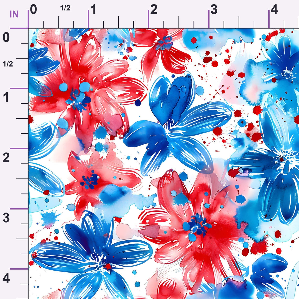Freedom Petals Pattern 12 Minky Fabric