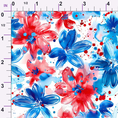 Freedom Petals Pattern 12 Minky Fabric