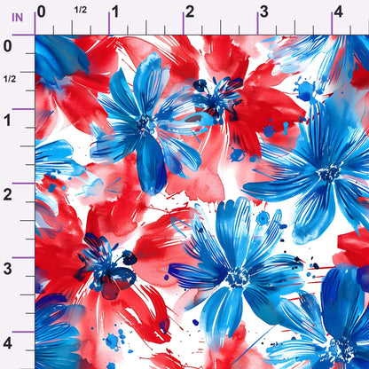 Freedom Petals Pattern 13 Minky Fabric