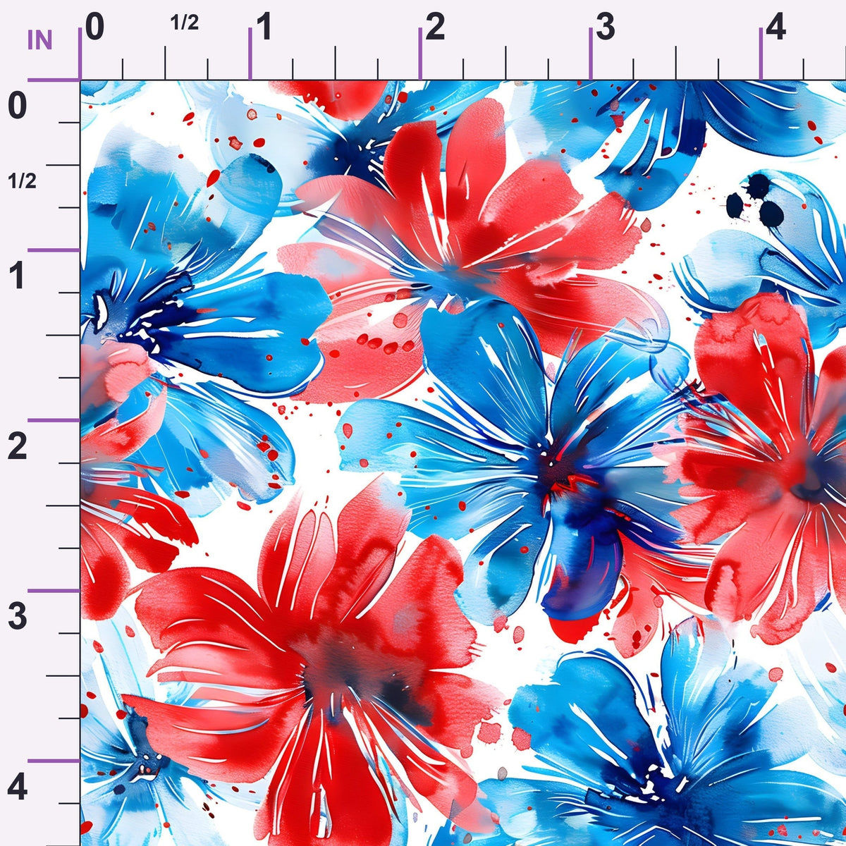 Freedom Petals Pattern 14 Minky Fabric