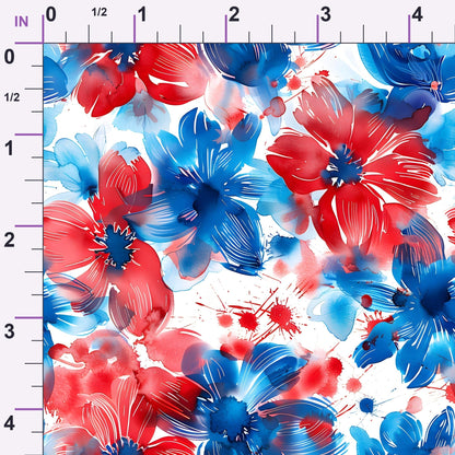 Freedom Petals Pattern 15 Minky Fabric