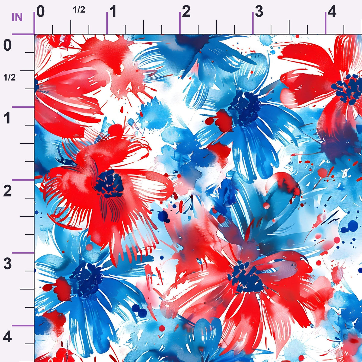 Freedom Petals Pattern 16 Minky Fabric