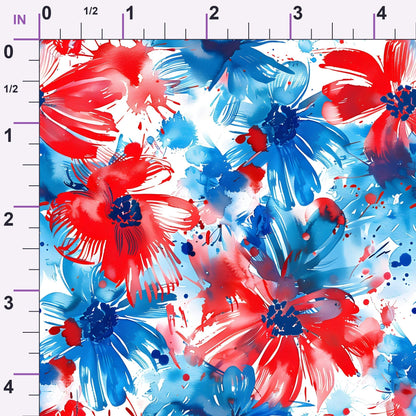 Freedom Petals Pattern 16 Minky Fabric