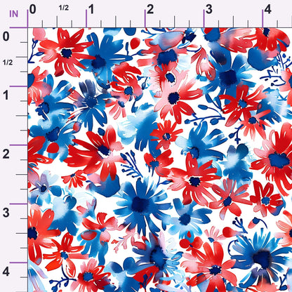 Freedom Petals Pattern 17 Minky Fabric