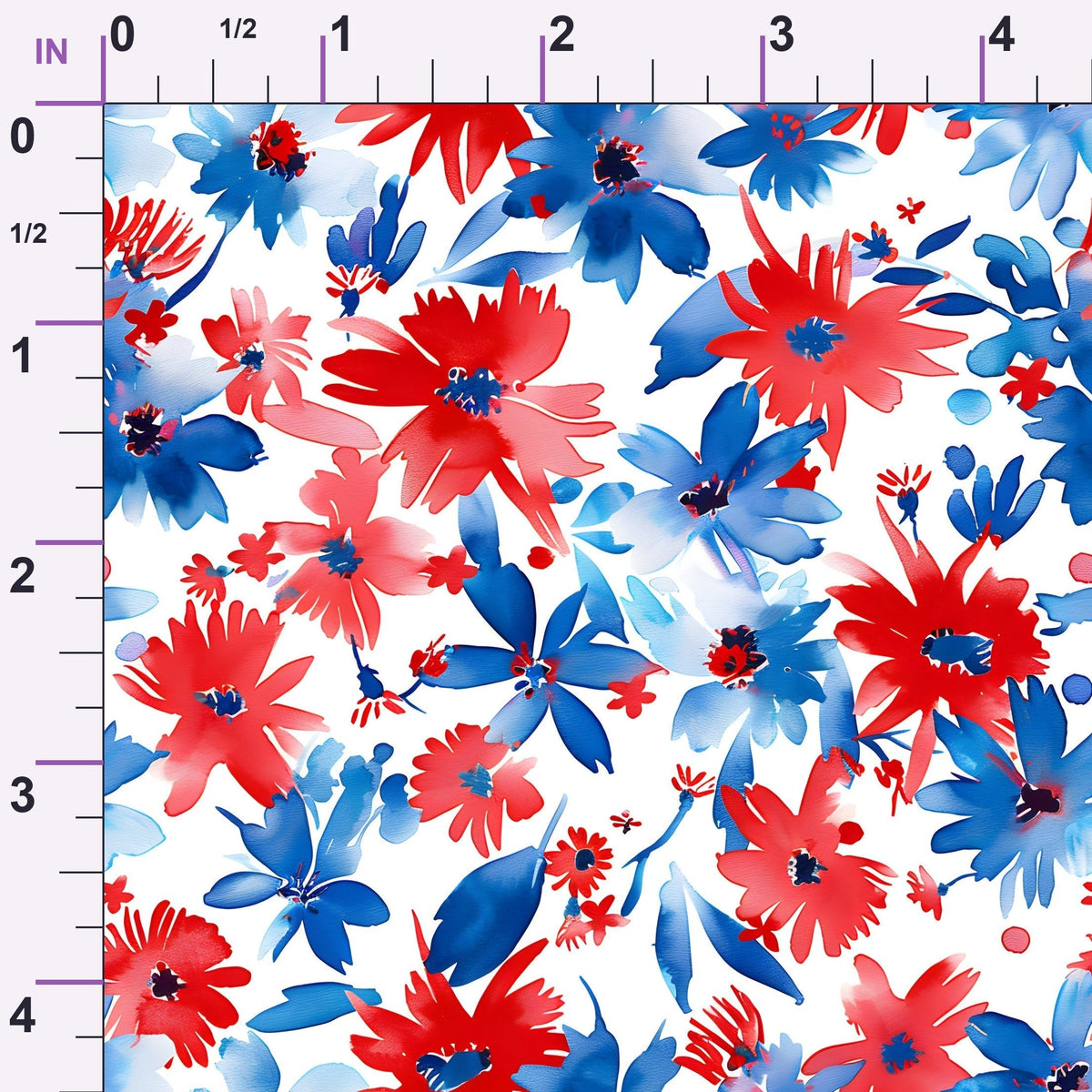 Freedom Petals Pattern 18 Minky Fabric