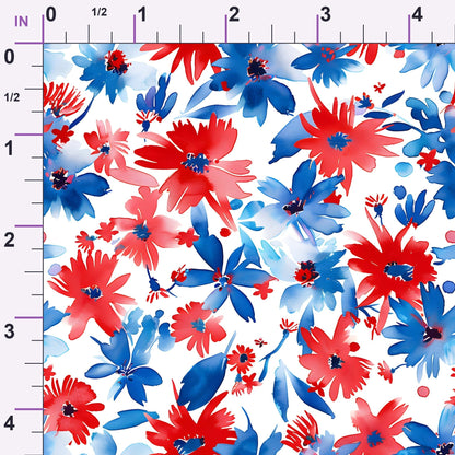 Freedom Petals Pattern 18 Minky Fabric