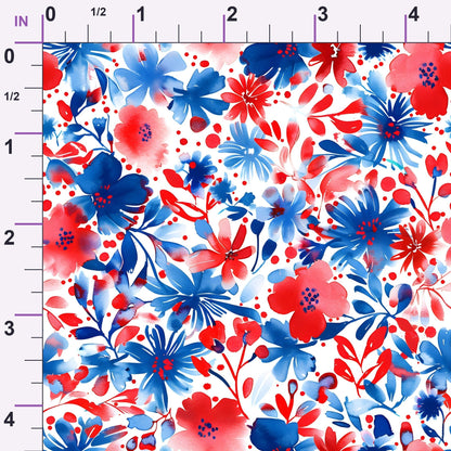 Freedom Petals Pattern 19 Minky Fabric