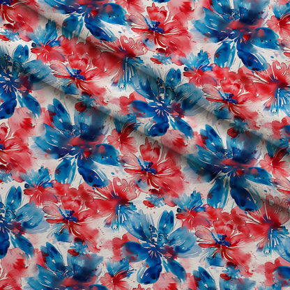 Freedom Petals Pattern 2 Minky Fabric