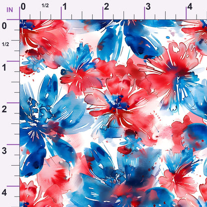 Freedom Petals Pattern 2 Minky Fabric