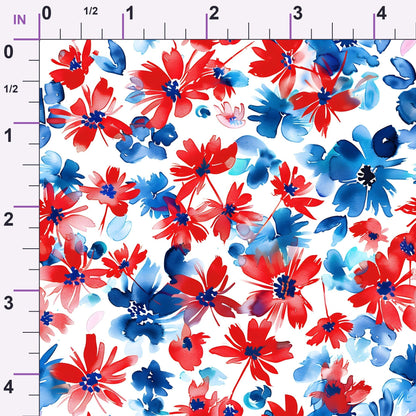 Freedom Petals Pattern 20 Minky Fabric