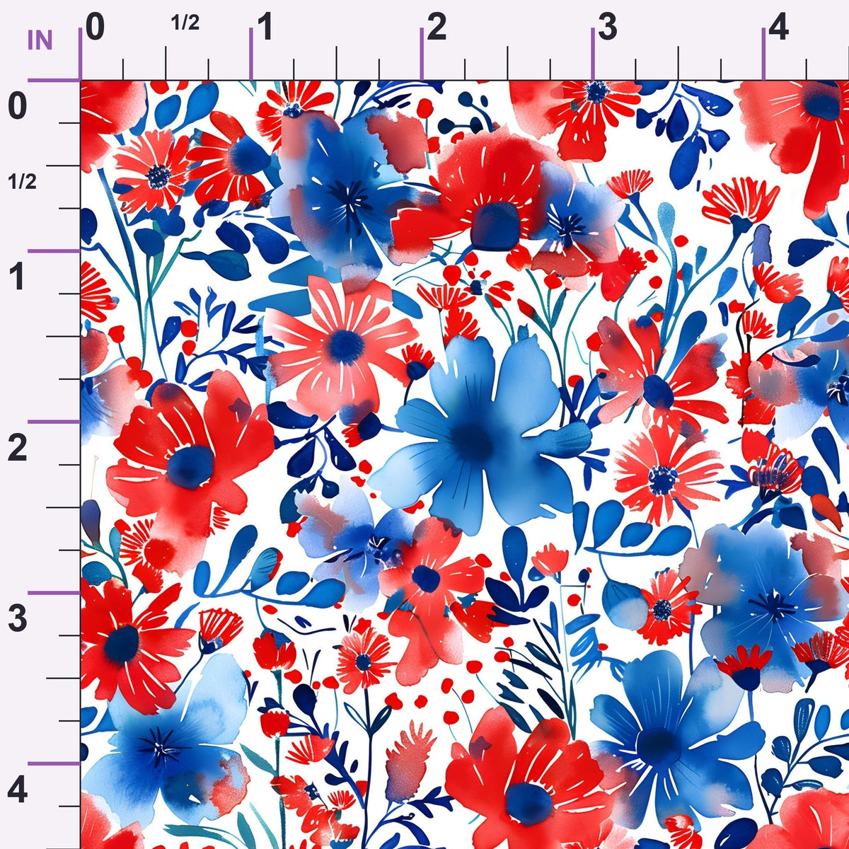 Freedom Petals Pattern 21 Minky Fabric
