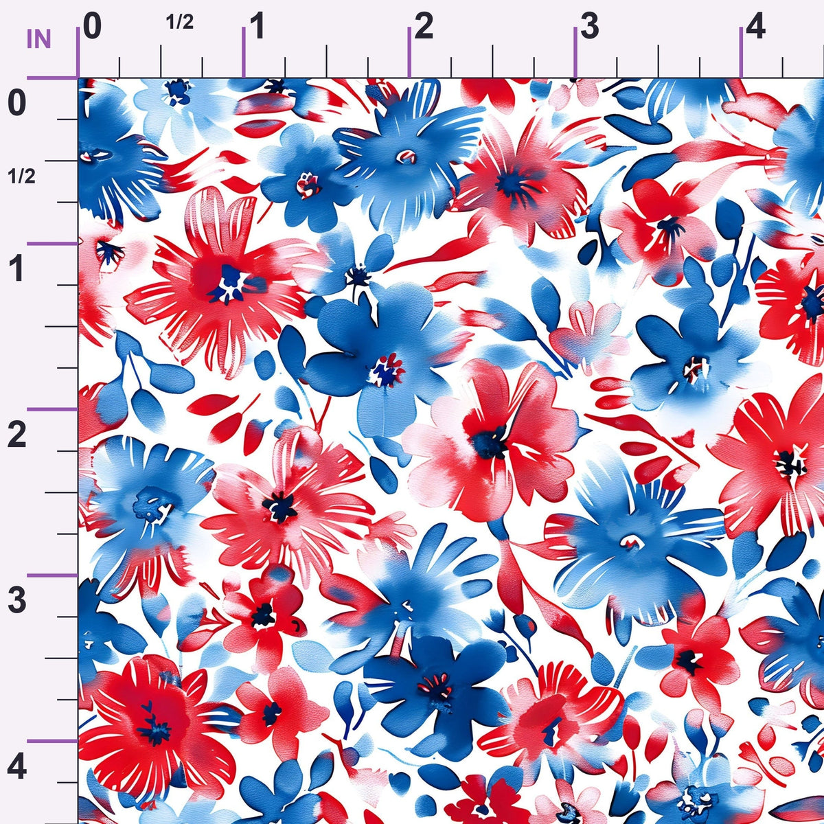 Freedom Petals Pattern 24 Minky Fabric