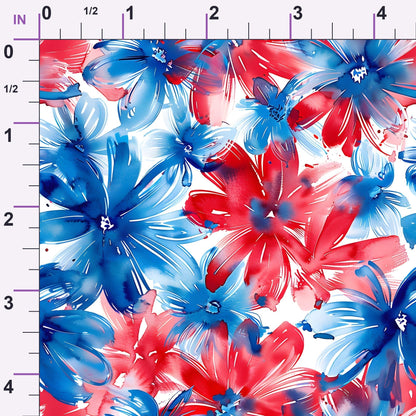 Freedom Petals Pattern 3 Minky Fabric