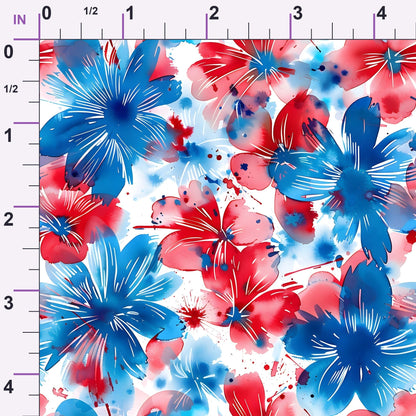 Freedom Petals Pattern 4 Minky Fabric