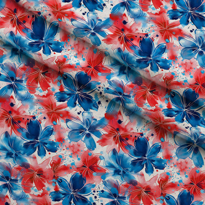 Freedom Petals Pattern 5 Minky Fabric