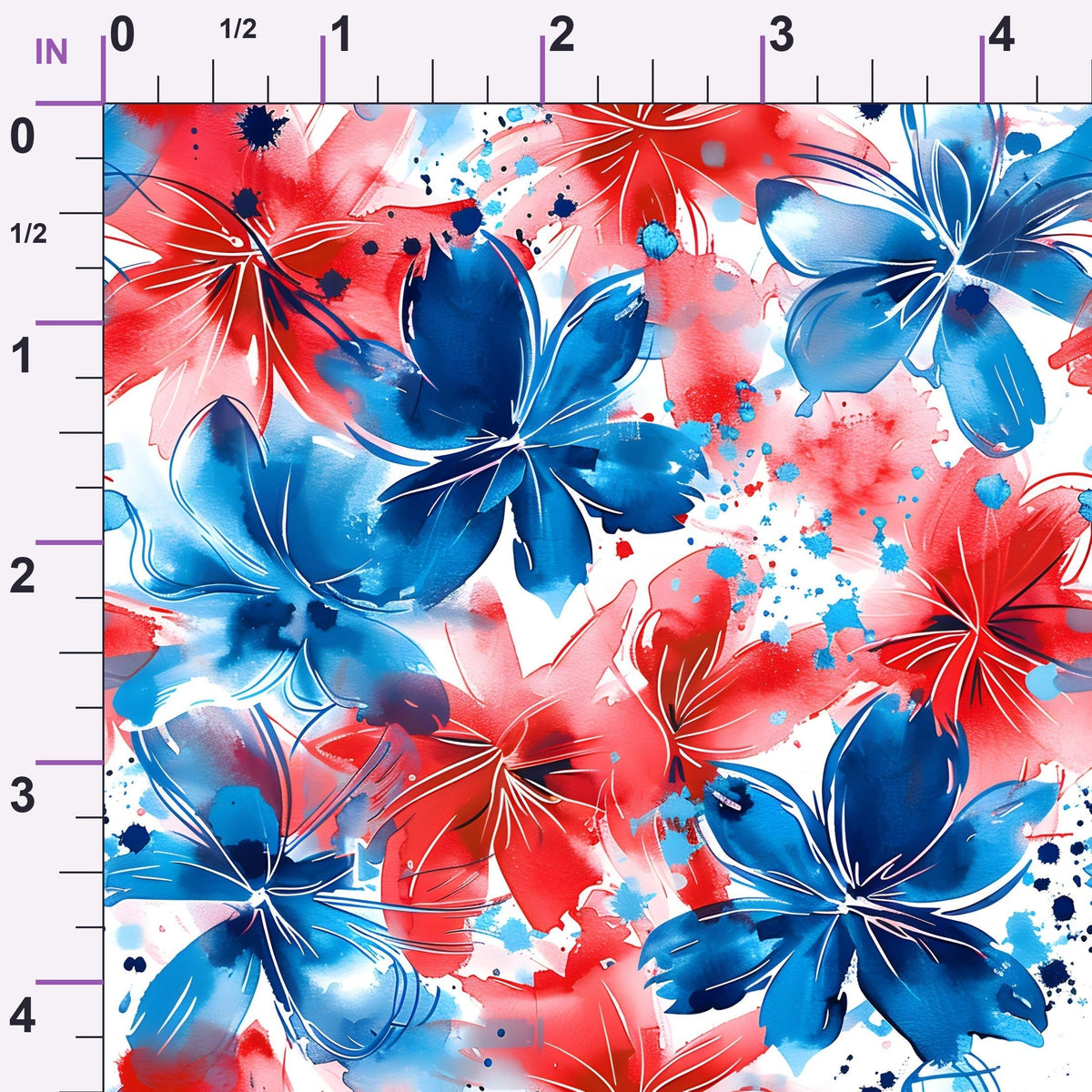 Freedom Petals Pattern 5 Minky Fabric