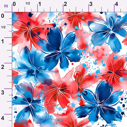Freedom Petals Pattern 5 Minky Fabric