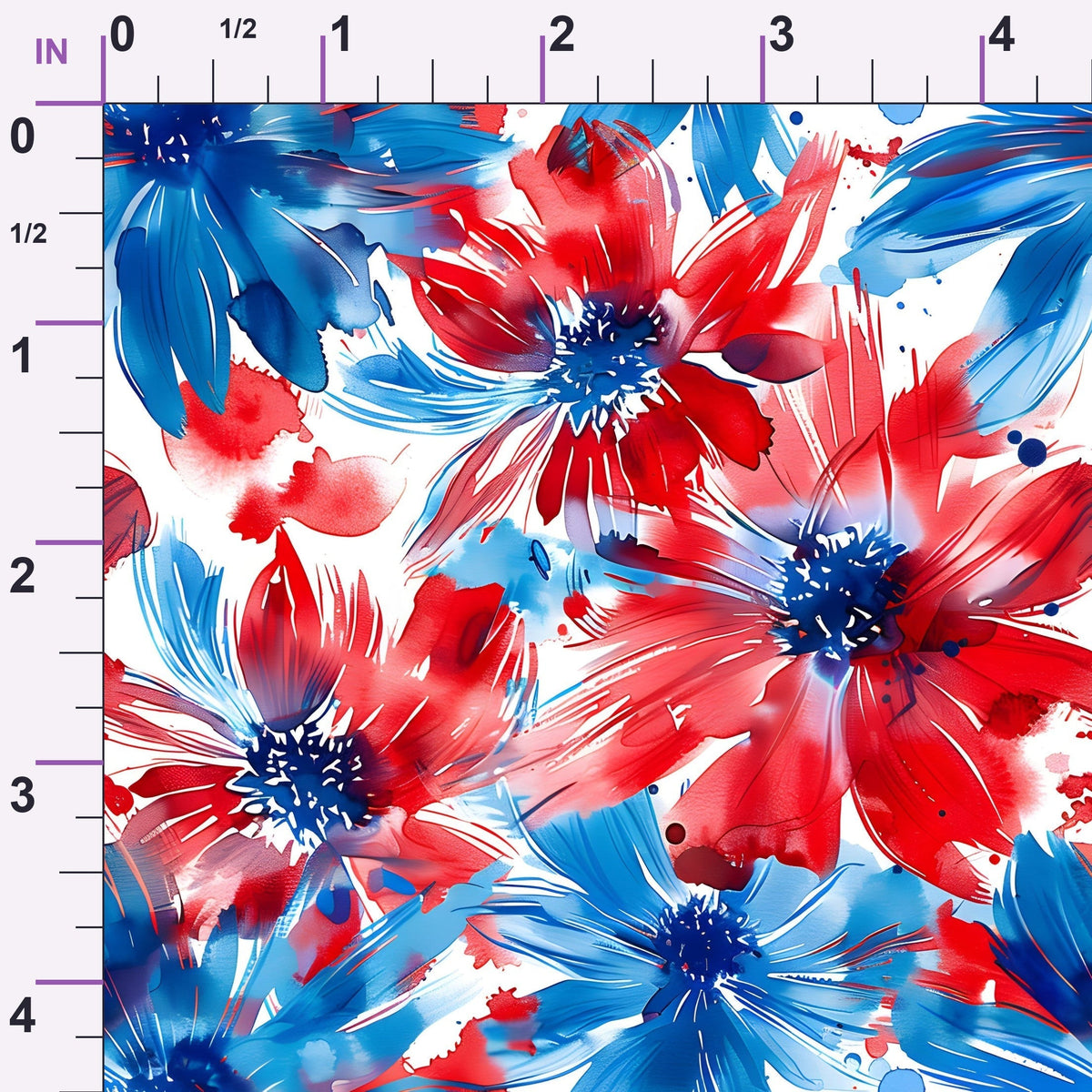 Freedom Petals Pattern 6 Minky Fabric