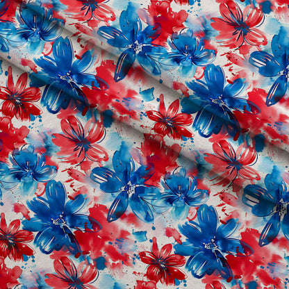 Freedom Petals Pattern 8 Minky Fabric