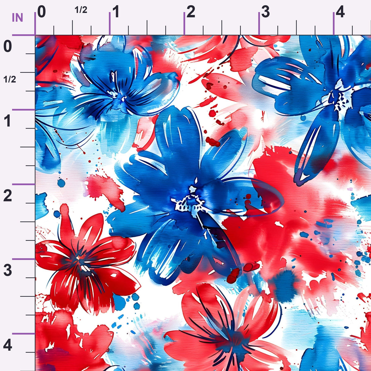 Freedom Petals Pattern 8 Minky Fabric