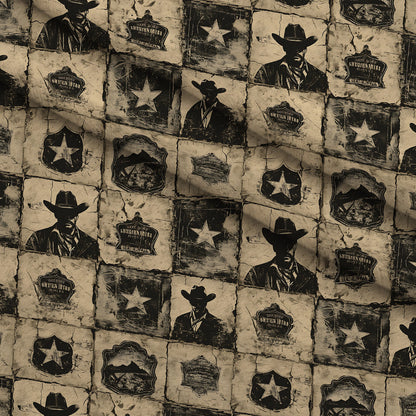 Frontier Outlaws Pattern 12 Minky Fabric