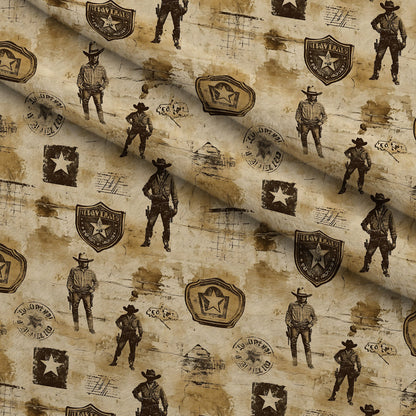 Frontier Outlaws Pattern 13 Minky Fabric
