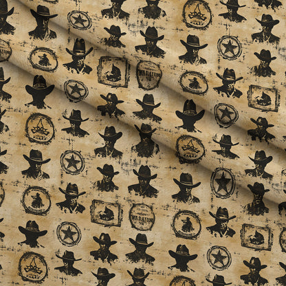 Frontier Outlaws Pattern 14 Minky Fabric