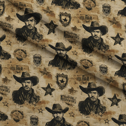 Frontier Outlaws Pattern 16 Minky Fabric