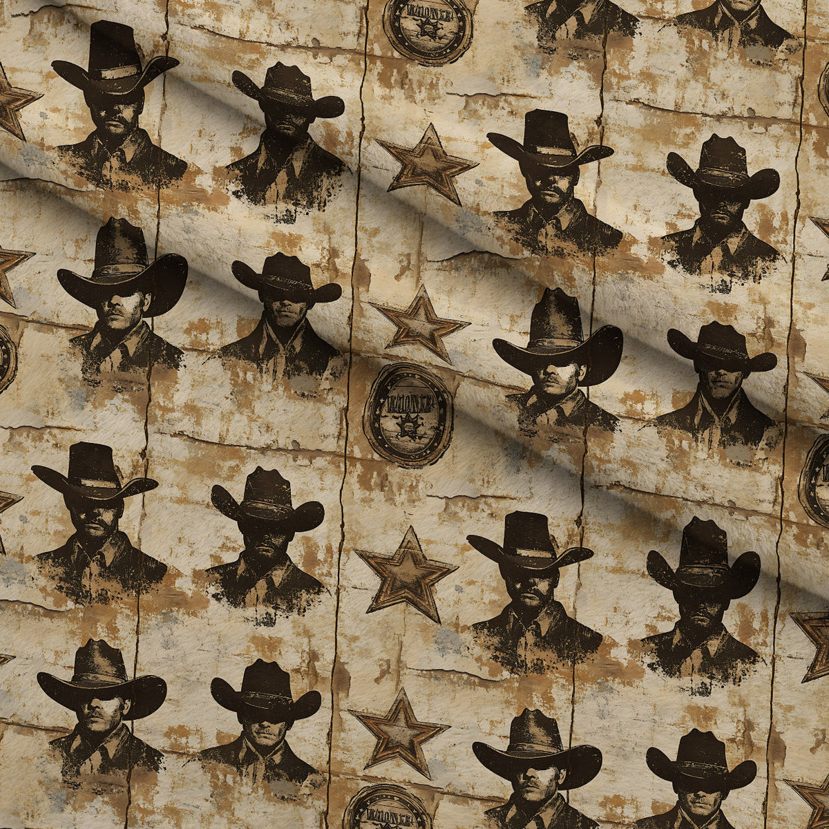 Frontier Outlaws Pattern 17 Minky Fabric