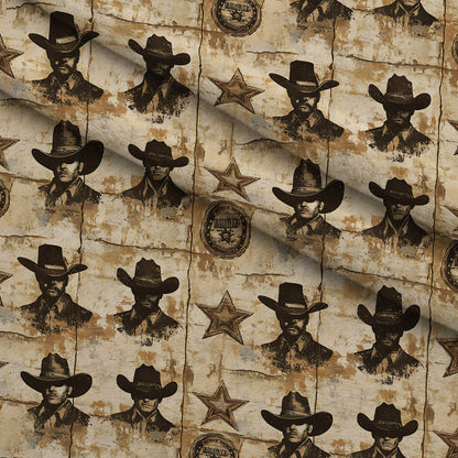 Frontier Outlaws Pattern 17 Minky Fabric