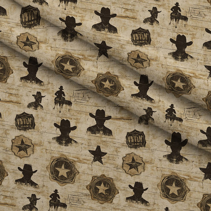 Frontier Outlaws Pattern 4 Minky Fabric
