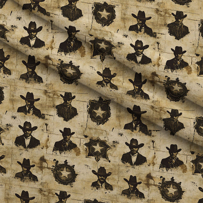 Frontier Outlaws Pattern 5 Minky Fabric